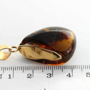 Mexican/Dominican Unique and Rare Amber Pendant in 14ct solid Gold -GPM004 RRP£675!!!