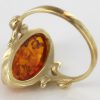 Italian Handmade German Baltic Amber Ring in 9ct solid Gold-GR0010 RRP£275!!!