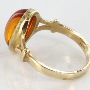 Italian Made German Baltic Amber Ring in 9ct solid Gold- GR0022 RRP£175!!!