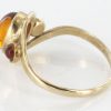 Italian Handmade Elegant German Baltic Amber Ring in 9ct solid Gold-GR0028 RRP £195!!!