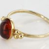Italian Handmade Elegant German Baltic Amber Ring in 9ct solid Gold-GR0032 RRP £145!!!