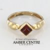 Italian Handmade Elegant German Baltic Amber Ring in 9ct solid Gold-GR0037 RRP £195!!!