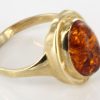 Italian Handmade Elegant German Baltic Amber Ring in 9ct solid Gold-GR0039 RRP £250!!!