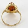 Italian Handmade Elegant German Baltic Amber Ring in 9ct solid Gold-GR0039 RRP £250!!!