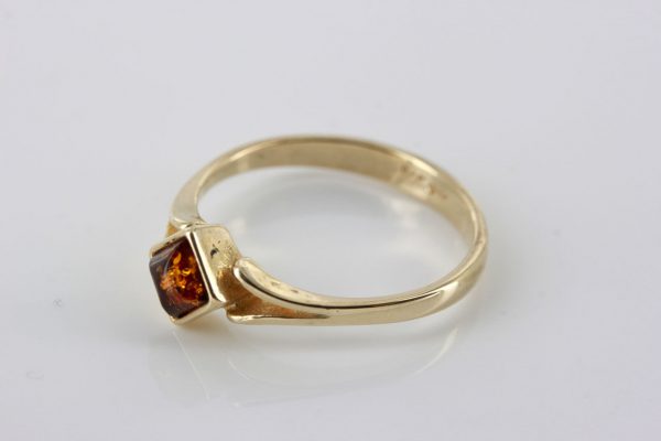 Italian Handmade Elegant German Baltic Amber Ring in 9ct solid Gold-GR0043 RRP £195!!!