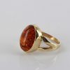 Italian Made Modern Elegant German Baltic Amber Ring in 9ct Gold- GR0052 RRP£325!!!