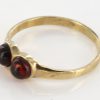 Italian Handmade Elegant German Baltic Amber Ring in 9ct Gold-GR0092 RRP £145!!!