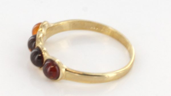 Italian Handmade Elegant German Baltic Amber Ring in 9ct solid Gold-GR0094 RRP £175!!!