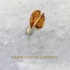 Italian Handmade Elegant German Baltic Amber Ring in 9ct solid Gold-GR0099 RRP £325!!!