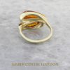 Italian Handmade Elegant German Baltic Amber Ring in 9ct solid Gold-GR0099 RRP £325!!!