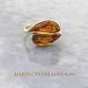 Italian Handmade Elegant German Baltic Amber Ring in 9ct solid Gold-GR0099 RRP £325!!!