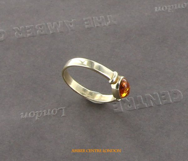 Italian Handmade Elegant German Baltic Amber Ring in 9ct solid Gold-GR0102 RRP £275!!!