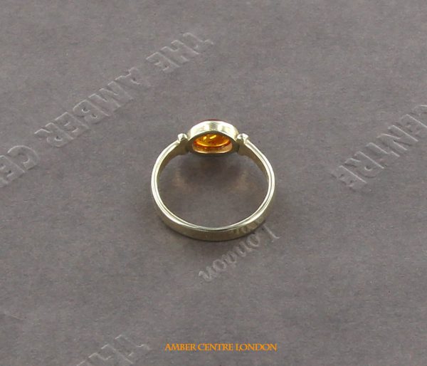 Italian Handmade Elegant German Baltic Amber Ring in 9ct solid Gold-GR0102 RRP £275!!!