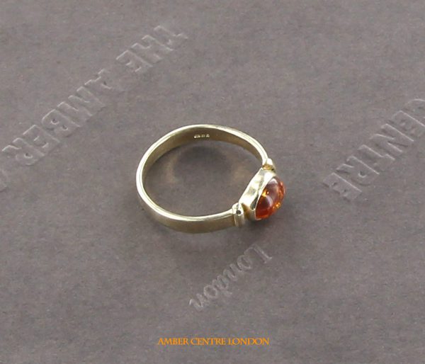 Italian Handmade Elegant German Baltic Amber Ring in 9ct solid Gold-GR0102 RRP £275!!!
