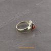 Italian Unique Handmade German Baltic Amber Ring in 9ct solid Gold- GR0111 RRP £235!!!