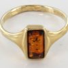 Italian Unique Handmade German Baltic Amber Ring in 9ct solid Gold- GR0118 RRP £175!!!