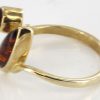 Italian Unique Handmade German Baltic Amber Ring in 9ct solid Gold- GR0137 RRP £245!!!