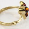 Italian Unique Handmade German Baltic Amber Ring in 9ct solid Gold- GR0137 RRP £245!!!