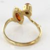 Italian Unique Handmade German Baltic Amber Ring in 9ct solid Gold- GR0137 RRP £245!!!