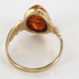 Italian Unique Handmade German Baltic Amber Ring in 9ct solid Gold- GR0150 RRP £195!!!