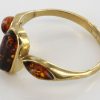 Italian Unique Handmade German Baltic Amber Ring in 9ct solid Gold- GR0151 RRP £195!!!