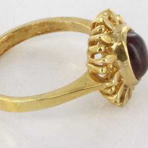 Italian Unique Handmade German Baltic Amber Ring in 18ct solid Gold- GR0662 RRP £825!!!