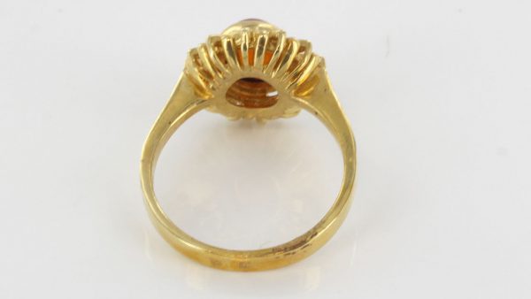 Italian Unique Handmade German Baltic Amber Ring in 18ct solid Gold- GR0662 RRP £825!!!