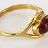 Italian Unique Handmade German Baltic Amber Ring in 18ct Solid Gold- GR0681 RRP £395!!