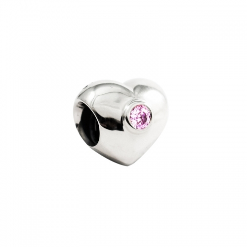 Pandora Genuine S925 ALE Silver PINK SPARKLING HEART Charm - 790134PCZ RRP£50!!!