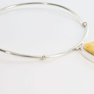 Butterscotch Handmade German Baltic Amber Necklace 925 Silver-N126 RRP£750!!!