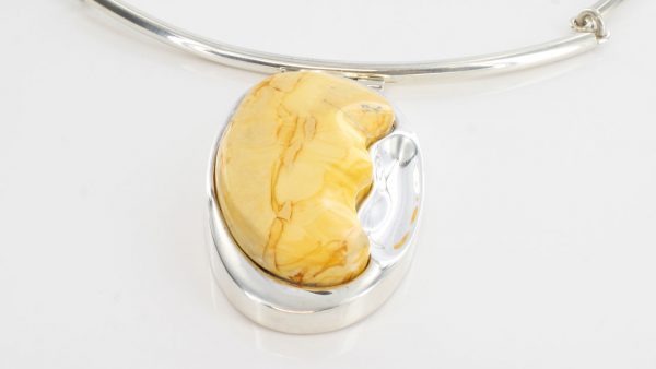 Butterscotch Handmade German Baltic Amber Necklace 925 Silver-N126 RRP£750!!!