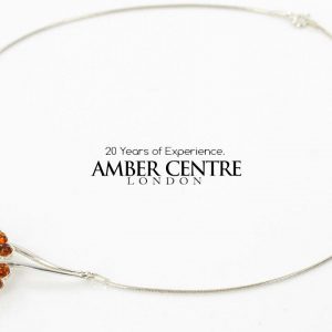 Amber Necklace Handmade German Baltic Amber In 925 Sterling Silver N036 RRP£65!!!