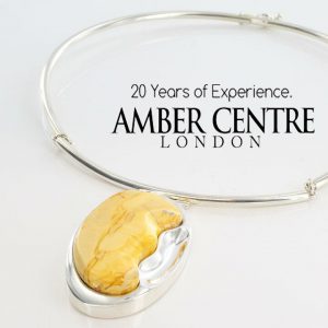 Butterscotch Handmade German Baltic Amber Necklace 925 Silver-N126 RRP£750!!!