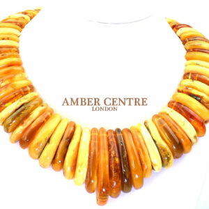 Collectible Antique German Rare Baltic Amber Necklace