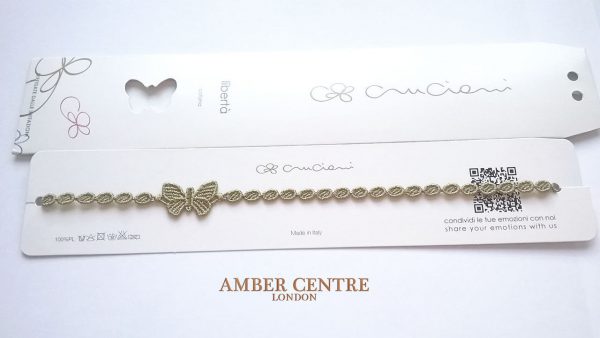 Cruciani Olive Green Butterfly Necklace RRP£20!!!