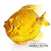 Mexican Amber Unique Fish Carving Super Quality Collectible Item -OT5225 £900!!!