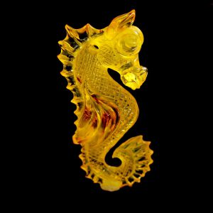 German Beautiful DRAGON Unique Carving 100% Natural Baltic Amber - RRP£1900!!!-OT6436