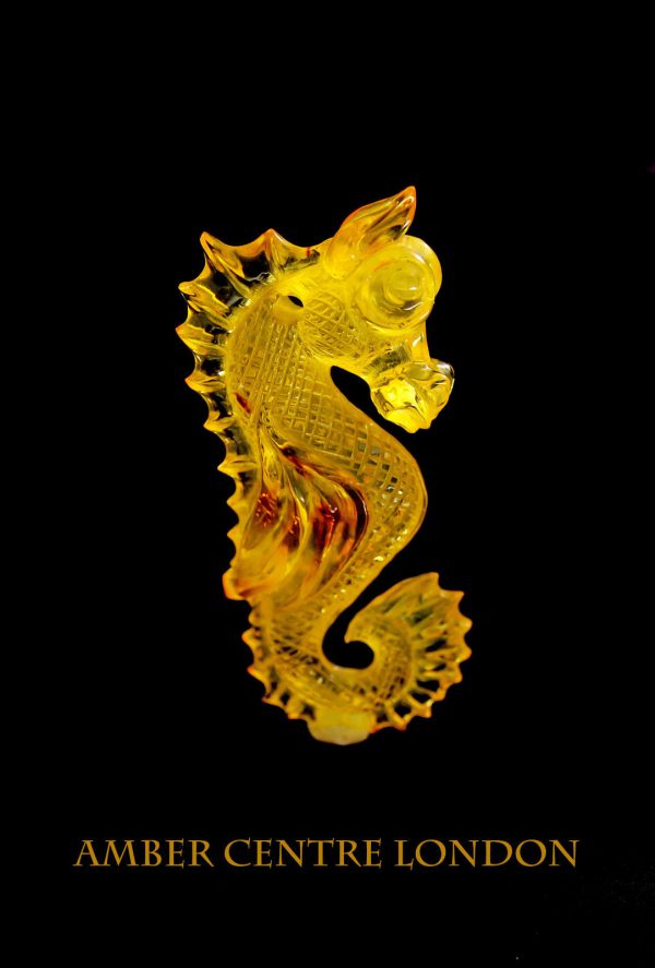 German Beautiful DRAGON Unique Carving 100% Natural Baltic Amber - RRP£1900!!!-OT6436