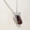 Italian Style Modern Baltic Amber Pendant+925 Silver Free Chain PE0004 RRP£80!!