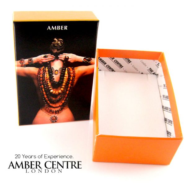 Italian Modern Design Baltic Amber Bracelet 925 Sterling Silver BR029 RRP£254!!!