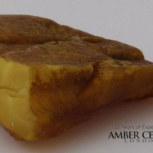 German BUTTERSCOTCH RAW UNPOLISHED BALTIC AMBER PIECE 14.3 GRAMS-RS050 RRP£139!!