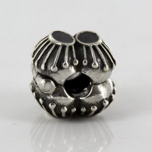 Pandora 925 ALE Unique BLACK ENAMEL OYSTER CLIP CHARM - 790578EN16 RRP£65!!!