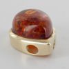 Italian Handmade Elegant German Baltic Amber Pendant in 9ct solid Gold- GP0048 RRP£295!!!