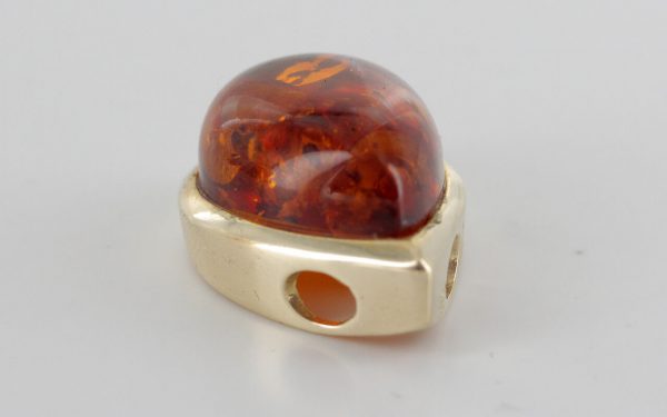 Italian Handmade Elegant German Baltic Amber Pendant in 9ct solid Gold- GP0048 RRP£295!!!