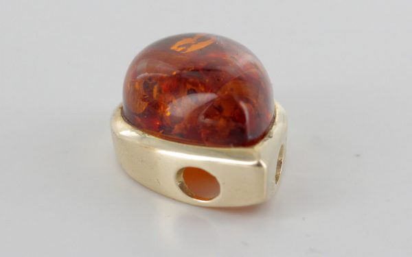 Italian Handmade Elegant German Baltic Amber Pendant in 9ct solid Gold- GP0048 RRP£295!!!