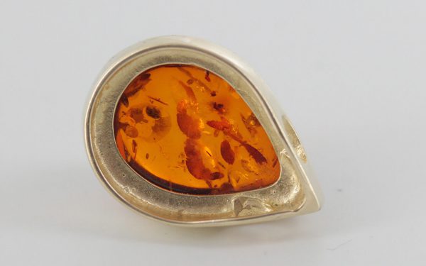 Italian Handmade Elegant German Baltic Amber Pendant in 9ct solid Gold- GP0048 RRP£295!!!