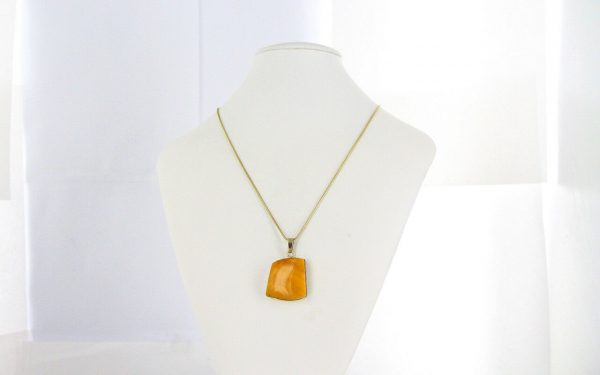 Antique German Butterscotch Baltic Amber Pendant in 9ct solid Italian Gold-GP0049Y RRP£725!!!