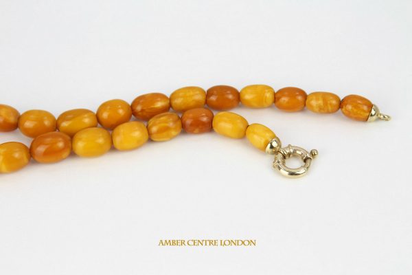 Antique German Konigsberg Butterscotch Baltic Amber Bead Necklace A0609 RRP£3000!!!