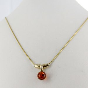 Italian Handmade Elegant Unique GermanBaltic Amber Pendant in 9ct Gold -GP0195 RRP£275!!!