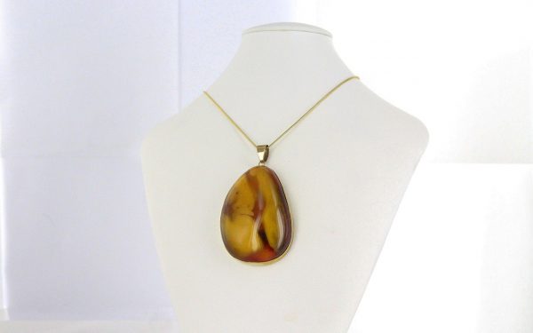 German Unique Butterscotch Honey Unique Baltic Amber Pendant In 9ct solid Italian Gold GP0278Y RRP£3000!!!